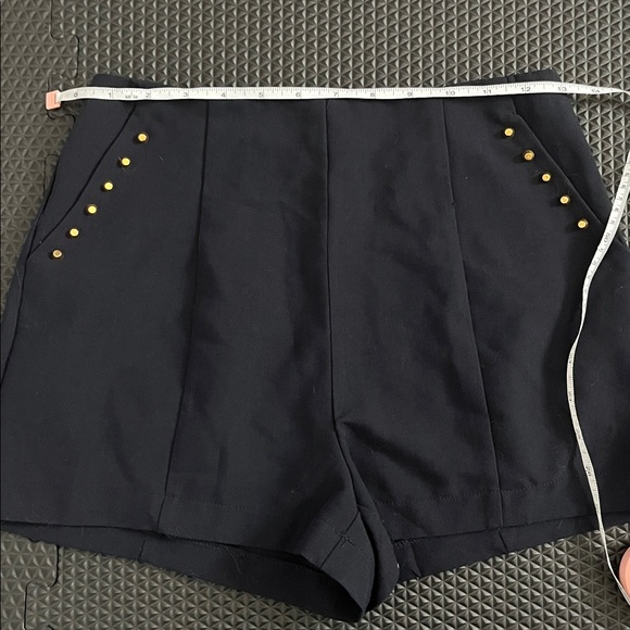 Ina Navy Stud Shorts - Picture 7 of 11